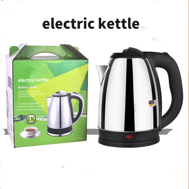 OEM 2L Stainless Steel Electric Kettle with 360 Degree Base,MY SHOP,OEM 2L Stainless Steel Electric Kettle EU UK Plug