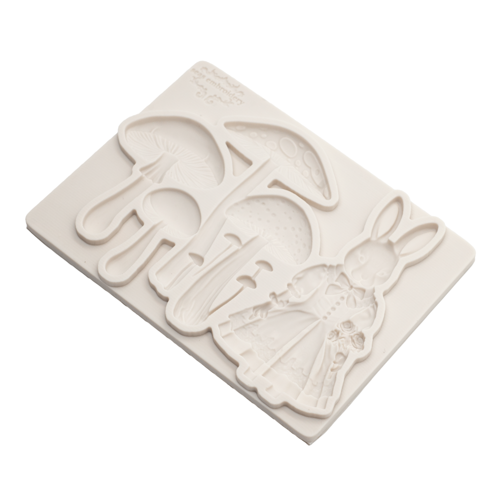 Mushroom Resin Casting Mold, Rabbit Resin Liquid Molds, Silicone Clay Beginner Mold, Simple Shape, Perfect for Craft Enthusiasts