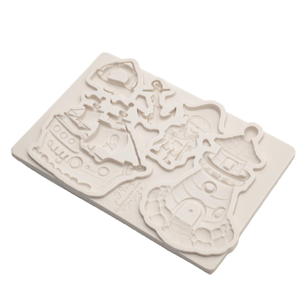 Pirate Clay Soft Silicone Mold, DIY Resin and Gypsum Crafts, Ideal for Home Decor and Gifts, Perfect for Creative Projects