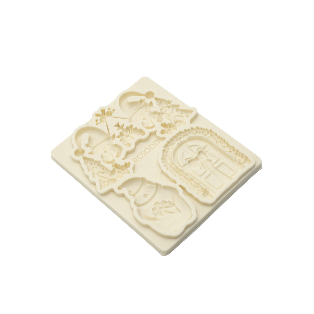 Christmas Silicone Mold, Soft Candy Cake Decoration Tool, Sugar Art Mold, Chocolate Molding DIY Resin Mold, Baking Tools