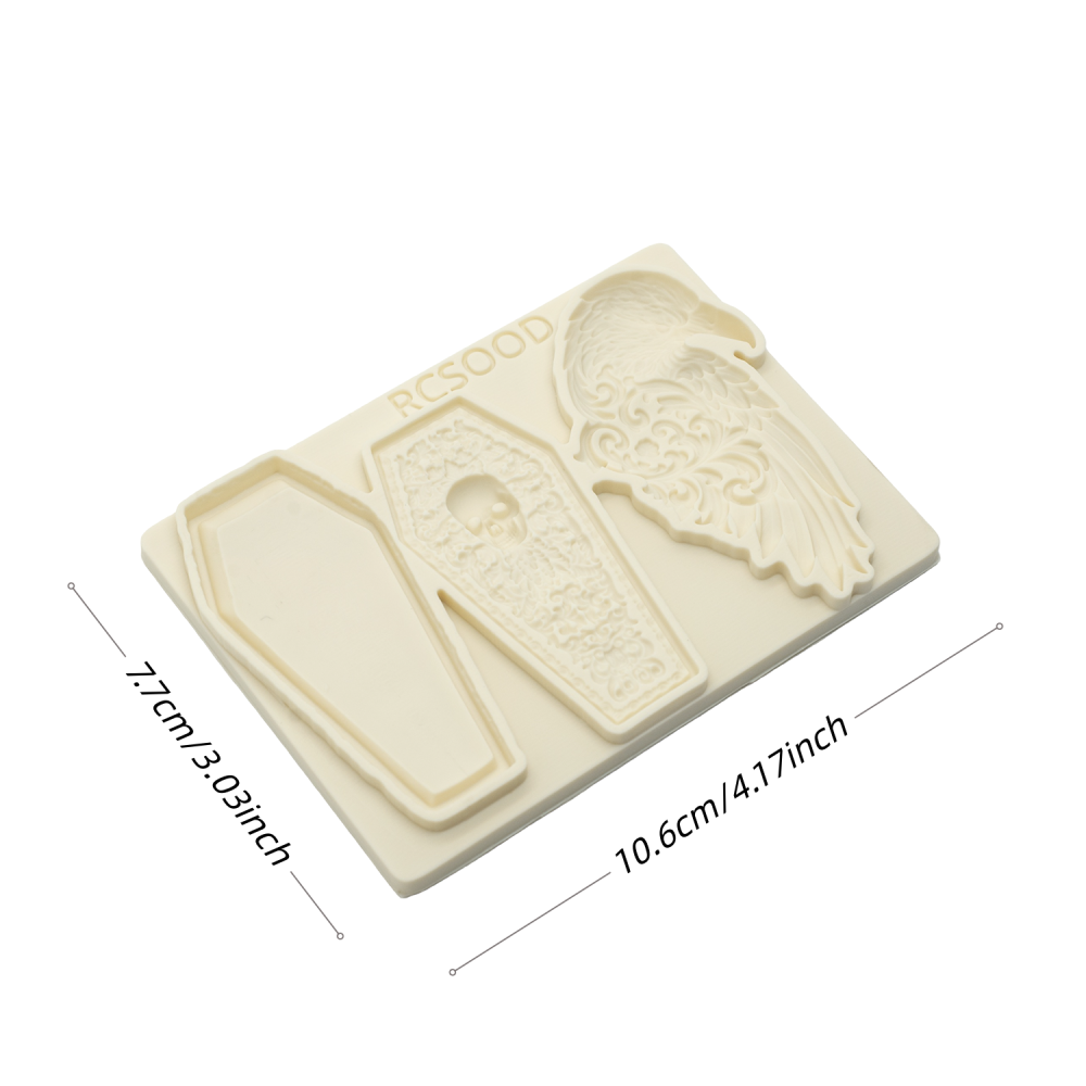 Clay Gypsum Wall Decor Silicone Mold, Halloween Candy Cake Decoration Tool, Sugar Craft Mold, DIY Resin Mold, Baking Tool