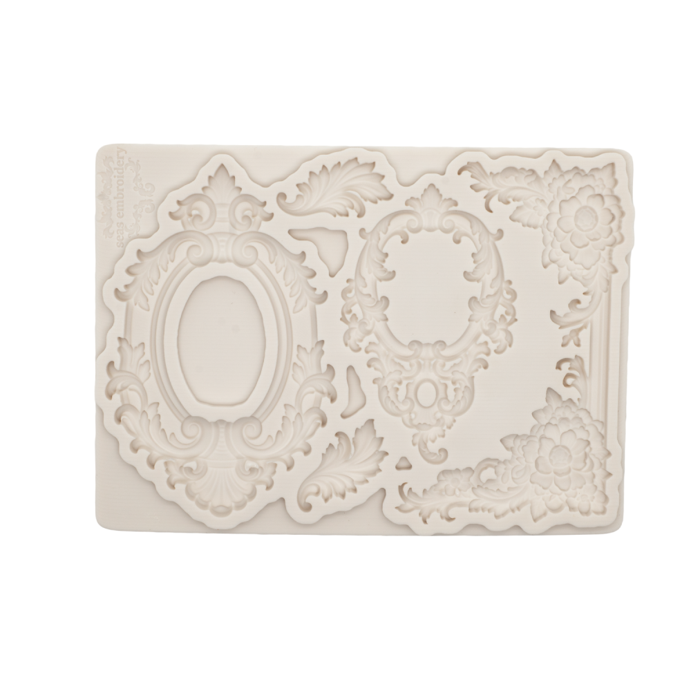 Clay Gypsum Wall Decor Silicone Mold, European Relief Soft Candy Cake Decoration Tool, Sugar Craft Mold Baking Tool, 1 Piece