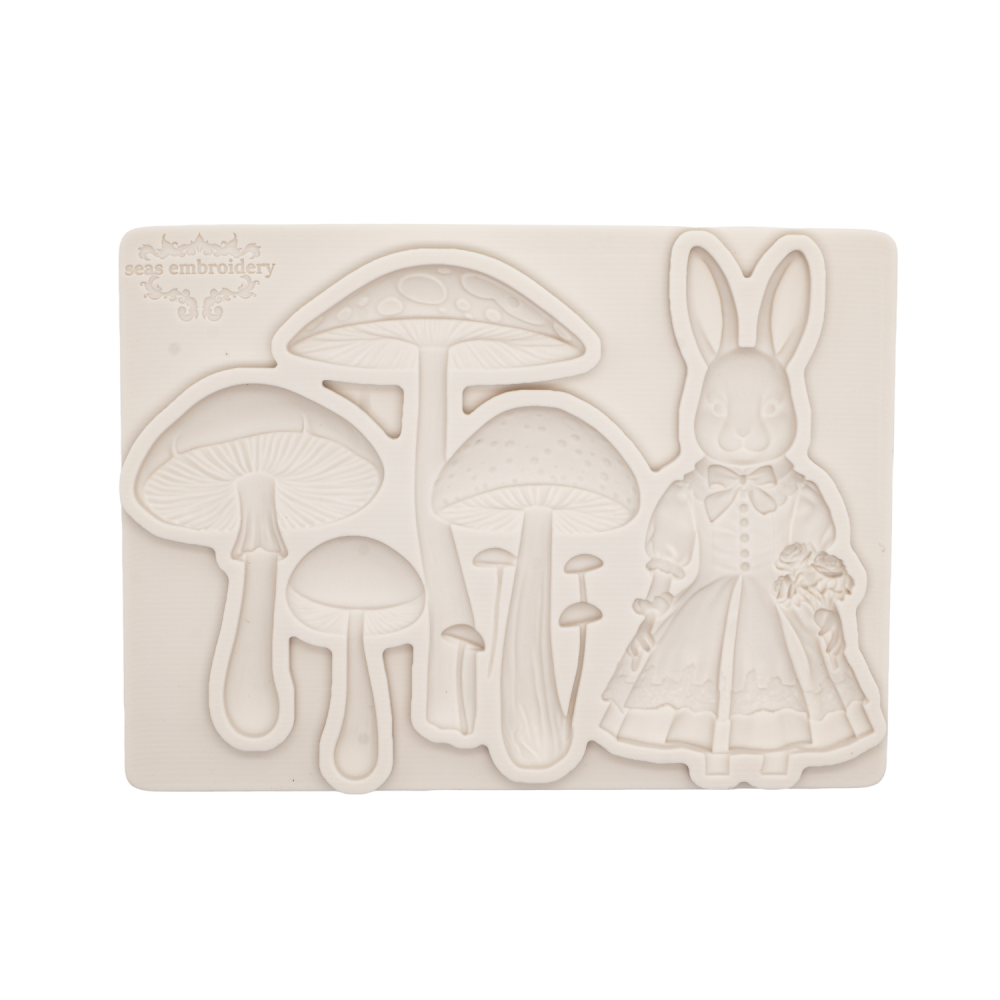 Mushroom Resin Casting Mold, Rabbit Resin Liquid Molds, Silicone Clay Beginner Mold, Simple Shape, Perfect for Craft Enthusiasts