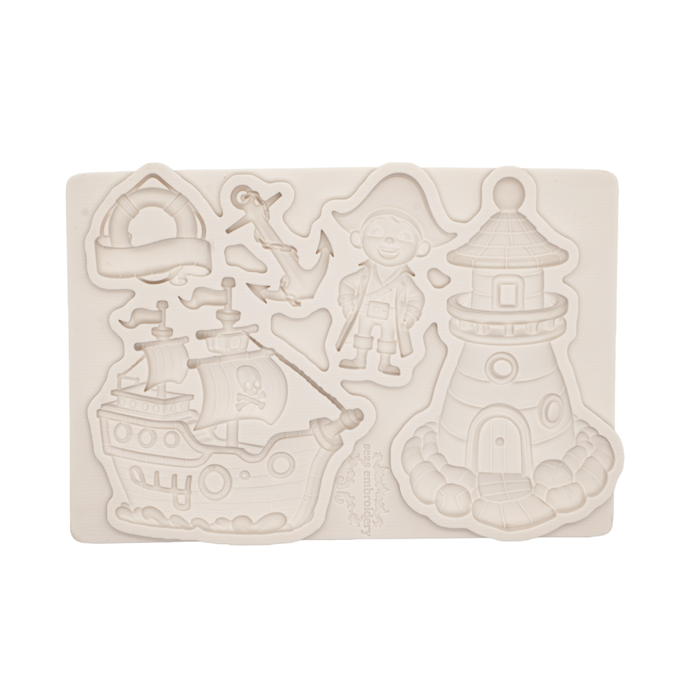 Pirate Clay Soft Silicone Mold, DIY Resin and Gypsum Crafts, Ideal for Home Decor and Gifts, Perfect for Creative Projects