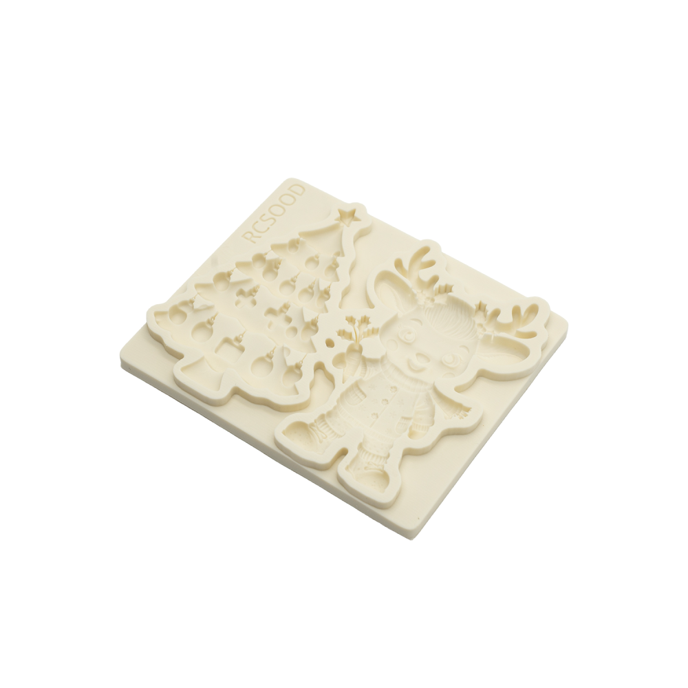 Christmas DIY Baking Mold, Soft Candy Clay Chocolate Cake Decoration Mold, Silicone Resin Liquid Mold, Perfect for Holiday Crafts