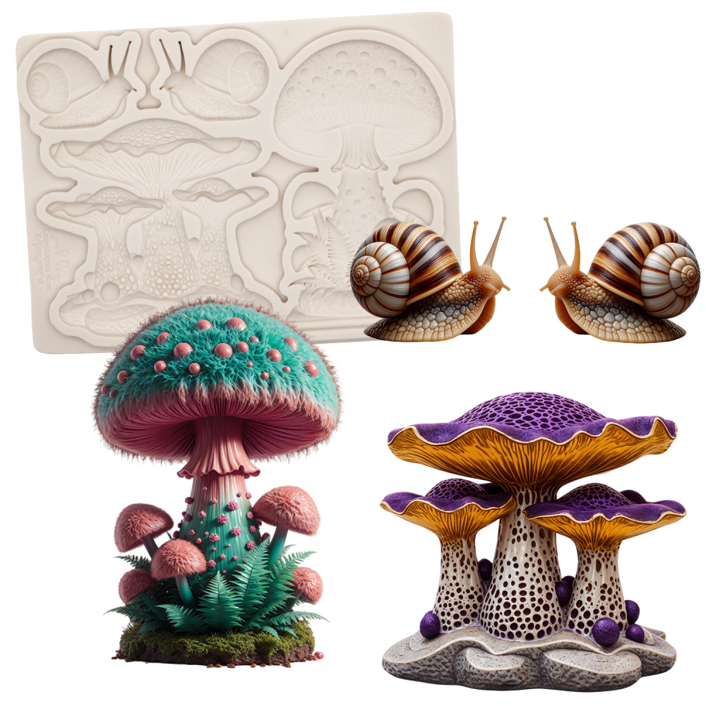 Resin Liquid Mold, Mushroom Jewelry Wax Molding Mold, Silicone Mold, Craftsmen and Home Decor Mold, Perfect for DIY Projects
