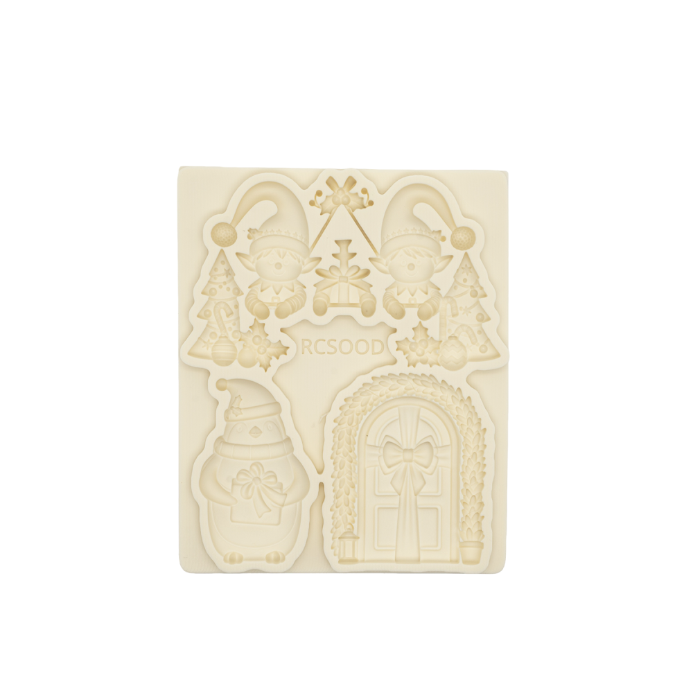 Christmas Silicone Mold, Soft Candy Cake Decoration Tool, Sugar Art Mold, Chocolate Molding DIY Resin Mold, Baking Tools