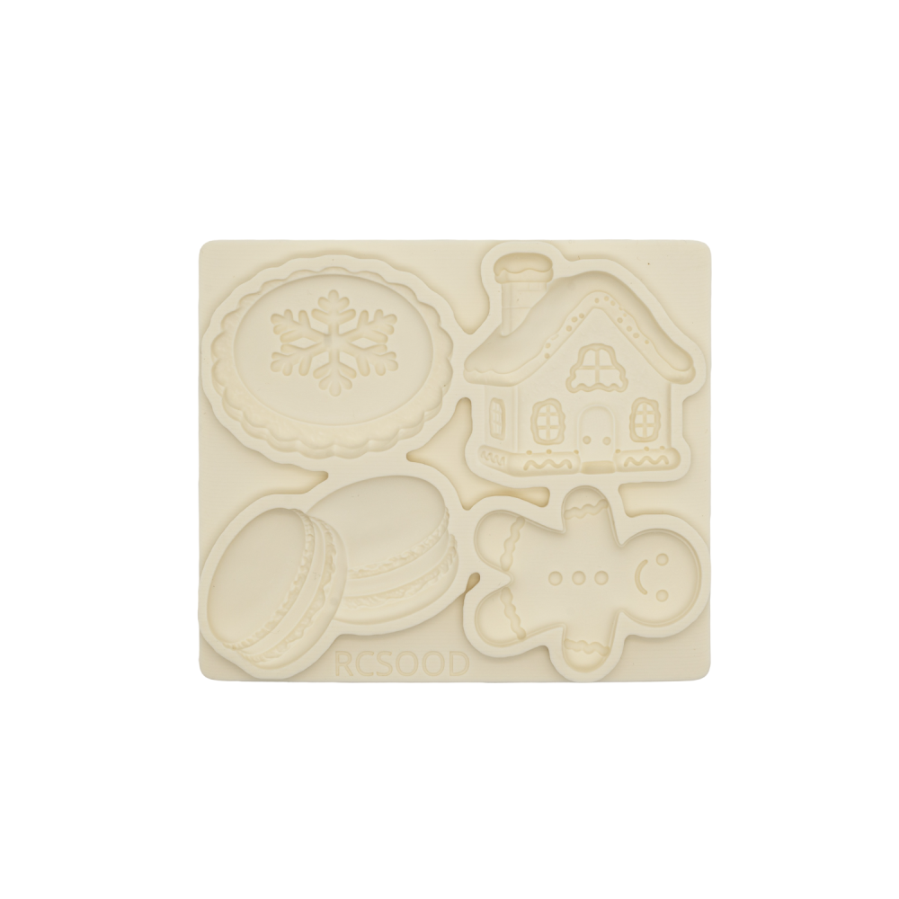 Christmas DIY Baking Mold, Soft Candy Clay Chocolate Cake Decoration Mold, Silicone Resin Liquid Mold, Perfect for Holiday Crafts