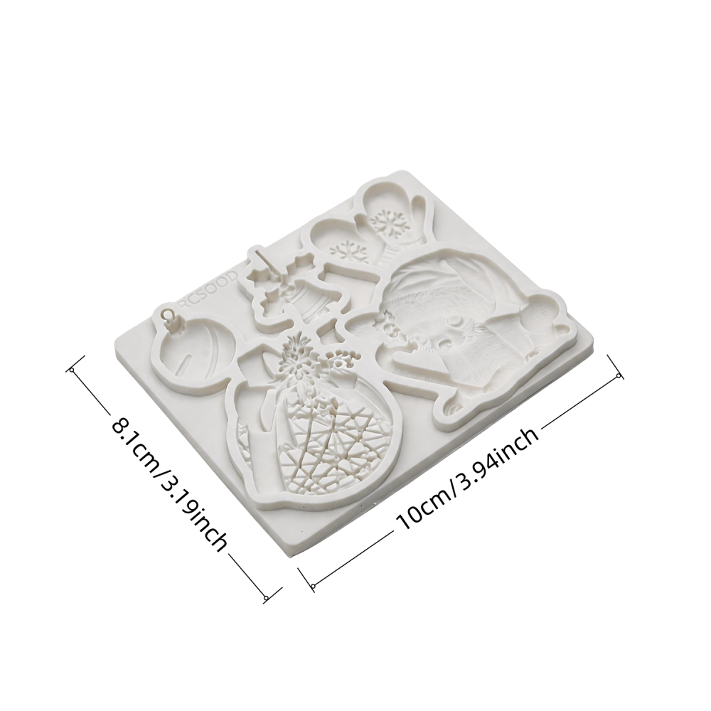 Soft Candy Cake Decoration Tool, Sugar Craft Mold, Christmas Chocolate DIY Resin Mold, Baking Tool, Perfect for Holiday Treats