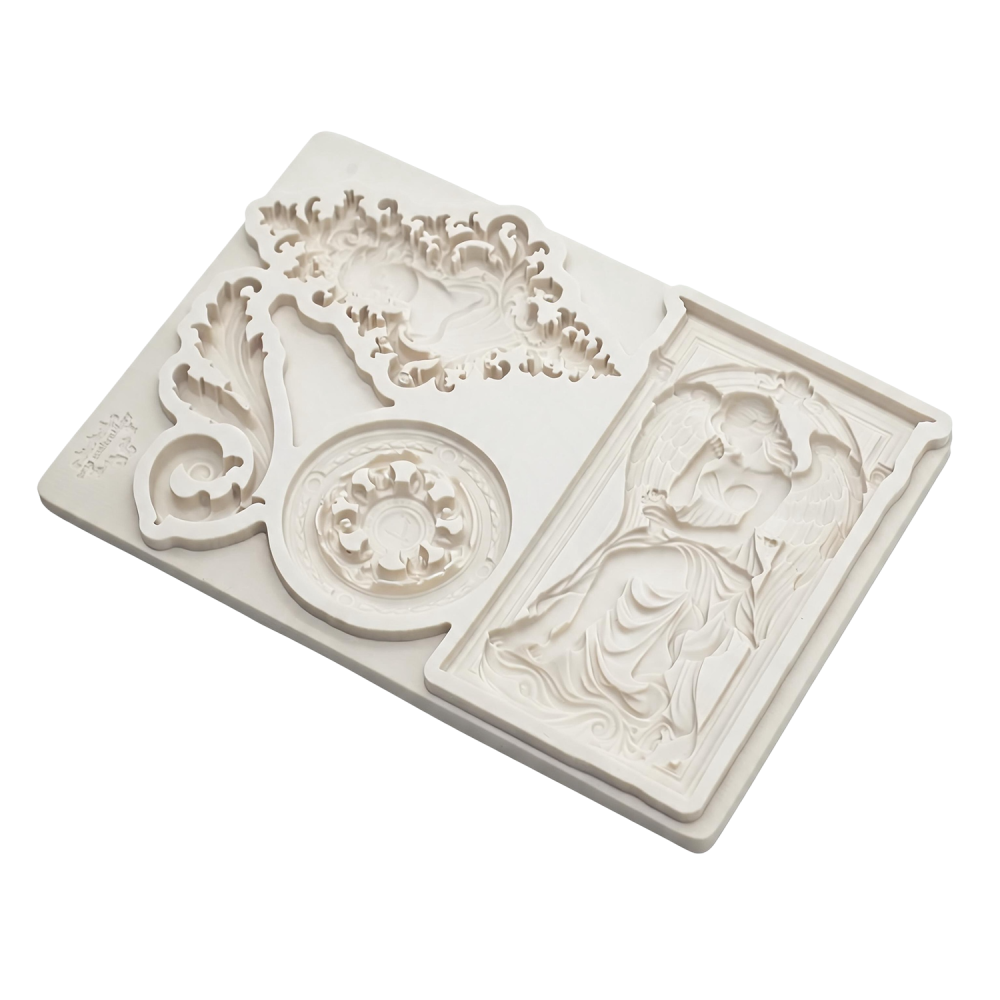 Silicone Mold for Fondant Cake Decoration, Relief Mold for DIY Craft Enthusiasts, Single Piece Silicone Mold for Handicrafts