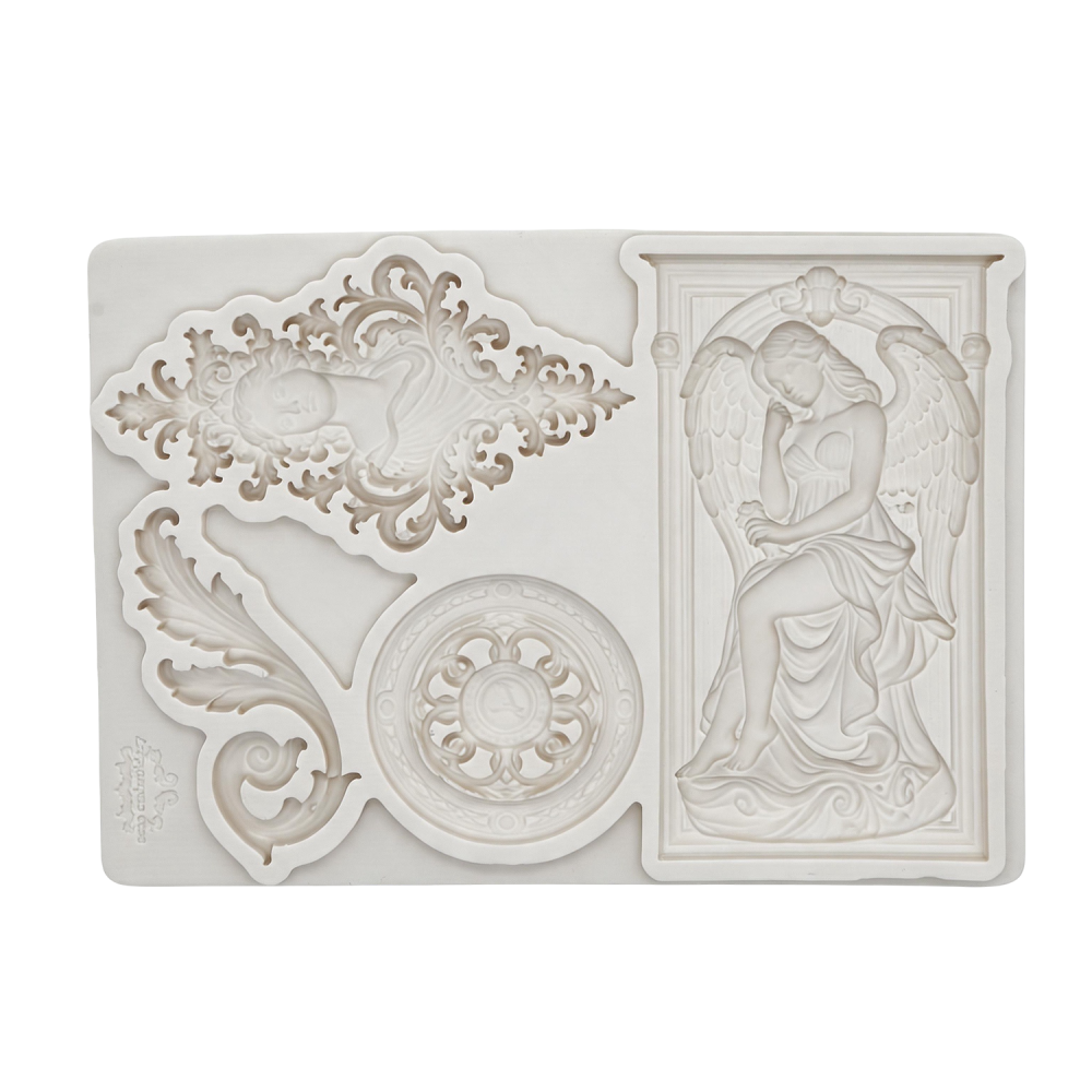 Silicone Mold for Fondant Cake Decoration, Relief Mold for DIY Craft Enthusiasts, Single Piece Silicone Mold for Handicrafts