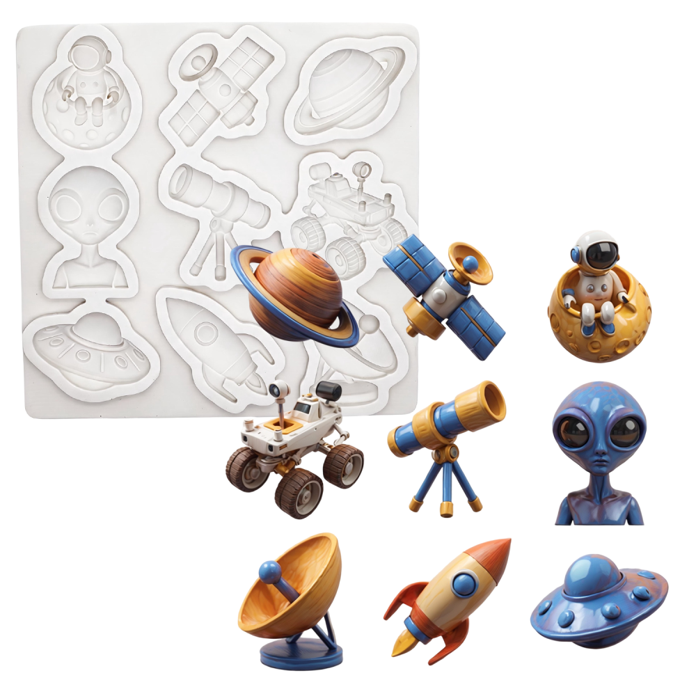 Alien Chocolate Mold DIY Resin Tool, Sugar Craft Mold, Baking Equipment, Single Piece Mold, Perfect for Creative Desserts