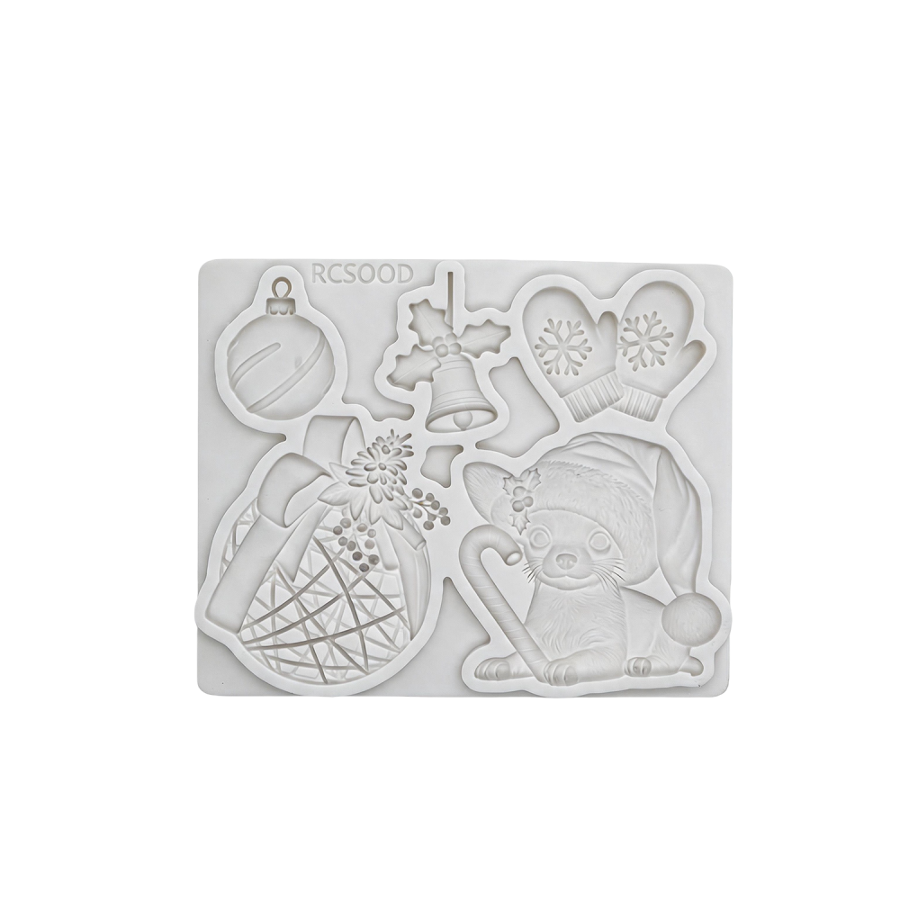 Soft Candy Cake Decoration Tool, Sugar Craft Mold, Christmas Chocolate DIY Resin Mold, Baking Tool, Perfect for Holiday Treats