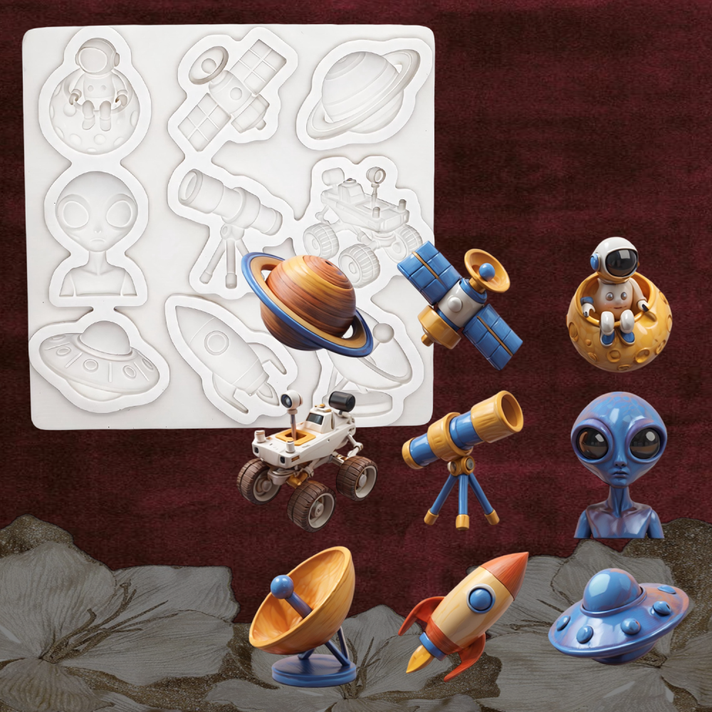 Alien Chocolate Mold DIY Resin Tool, Sugar Craft Mold, Baking Equipment, Single Piece Mold, Perfect for Creative Desserts