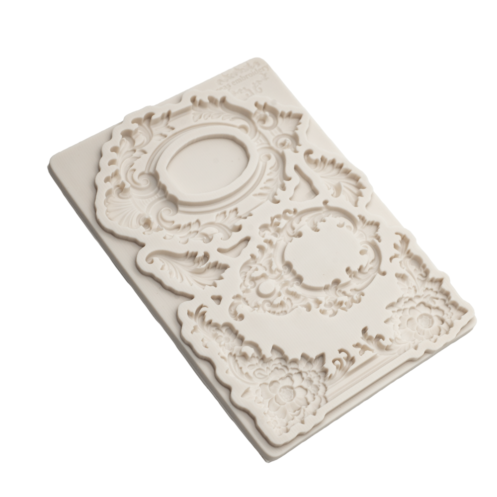 Clay Gypsum Wall Decor Silicone Mold, European Relief Soft Candy Cake Decoration Tool, Sugar Craft Mold Baking Tool, 1 Piece