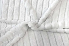 Striped Short Plush
