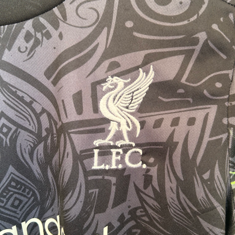 2025/2026 Liverpool FC Black and Green Fan Edition Football Shirt