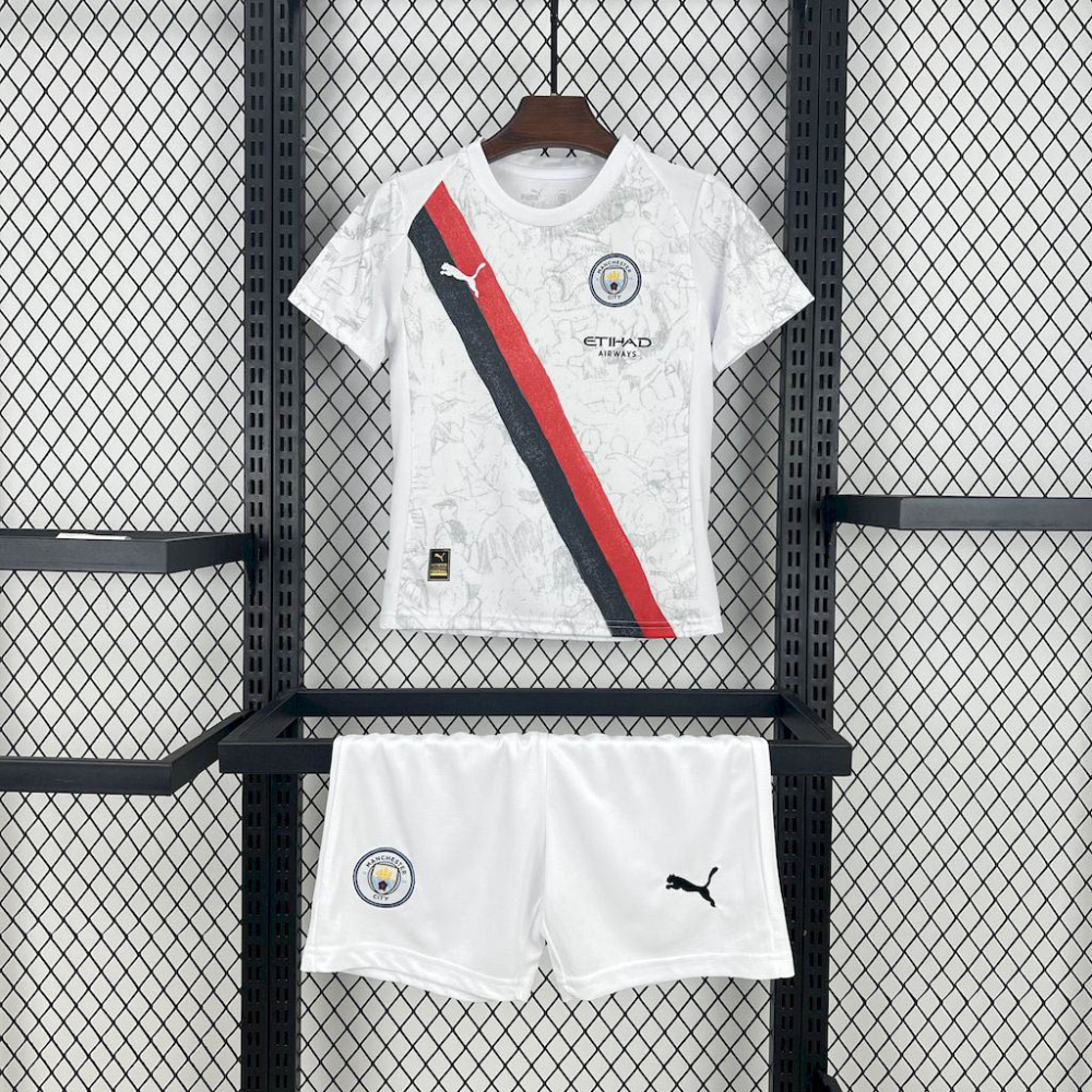 2025-2026 KIDS Manchester City Away Football Shirt 1:1 Thai Quality