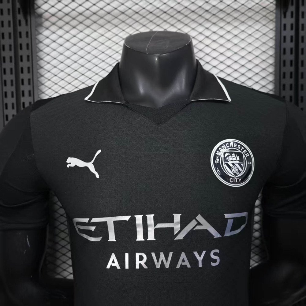 2025-2026 Player Version Manchester City Fourth Football Shirt 1:1 Thai Quality