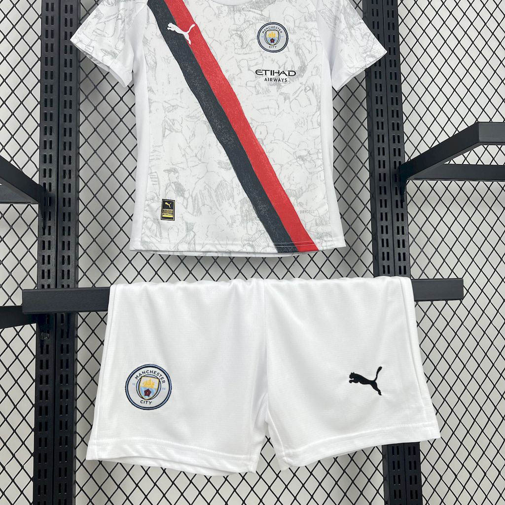 2025-2026 KIDS Manchester City Away Football Shirt 1:1 Thai Quality