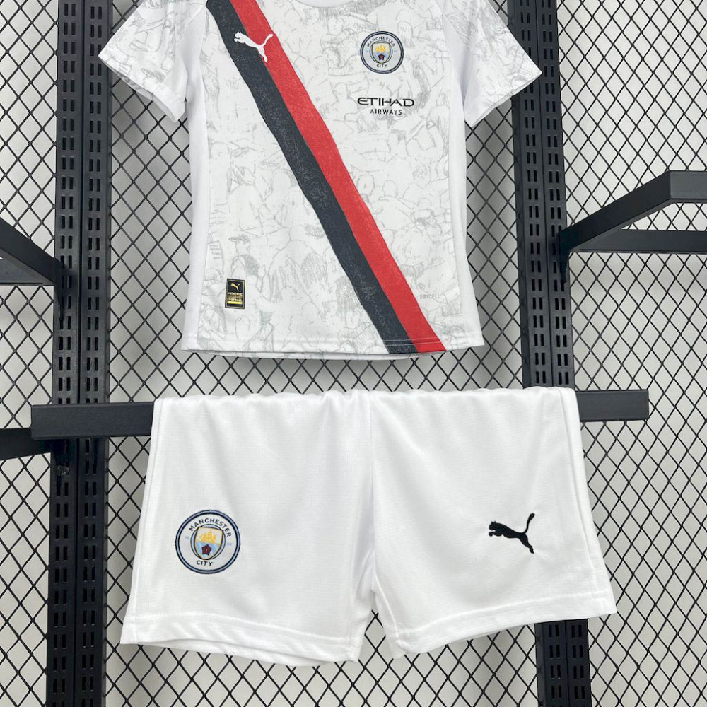 2025-2026 KIDS Manchester City Away Football Shirt 1:1 Thai Quality