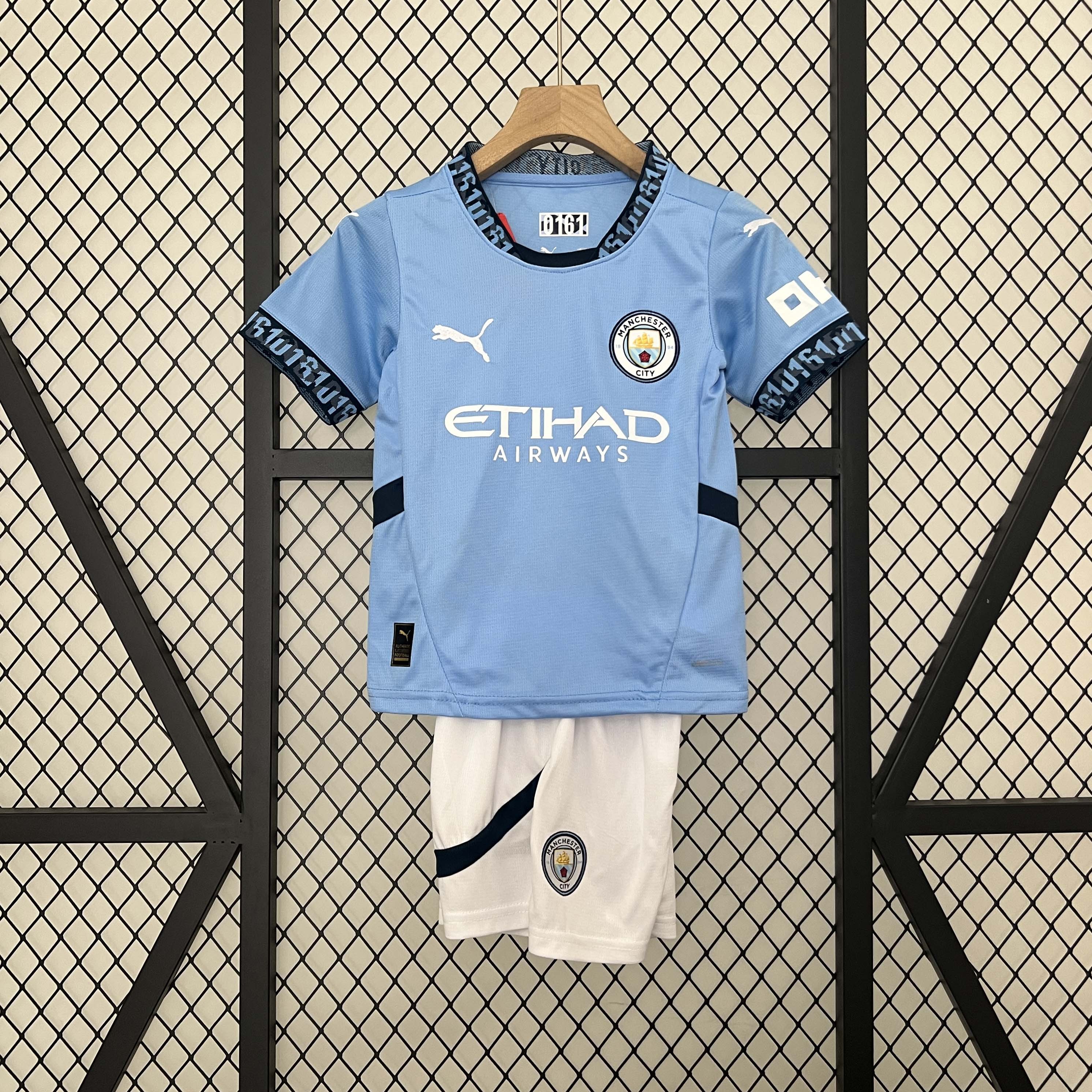 2024-2025 Kids Manchester City Home Football Shirt 1:1 Thai Quality