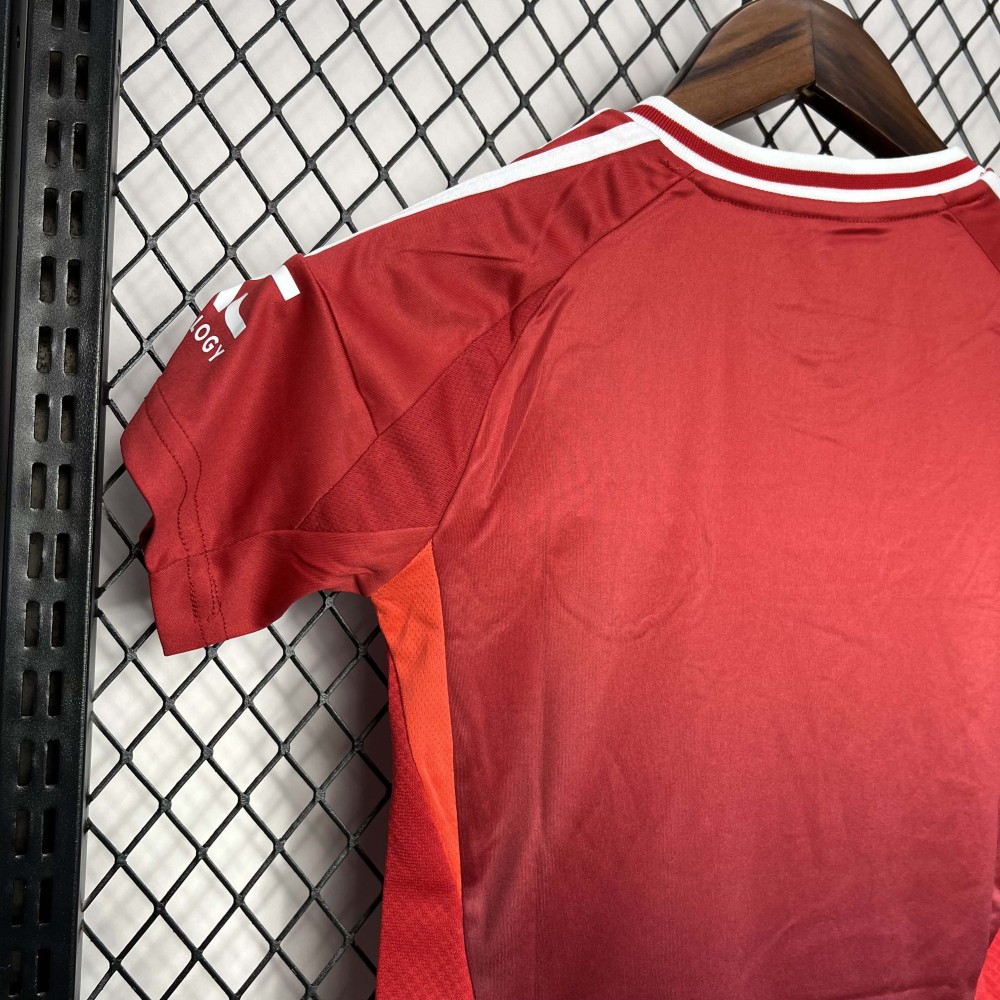 2024-2025 Kids Manchester United Home Football Shirt 1:1 Thai Quality