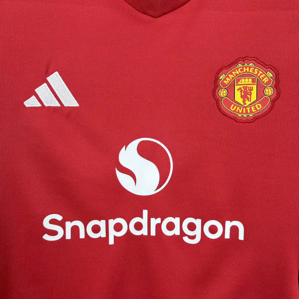2025-2026 KIDS Manchester United Home Football Shirt 1:1 Thai Quality