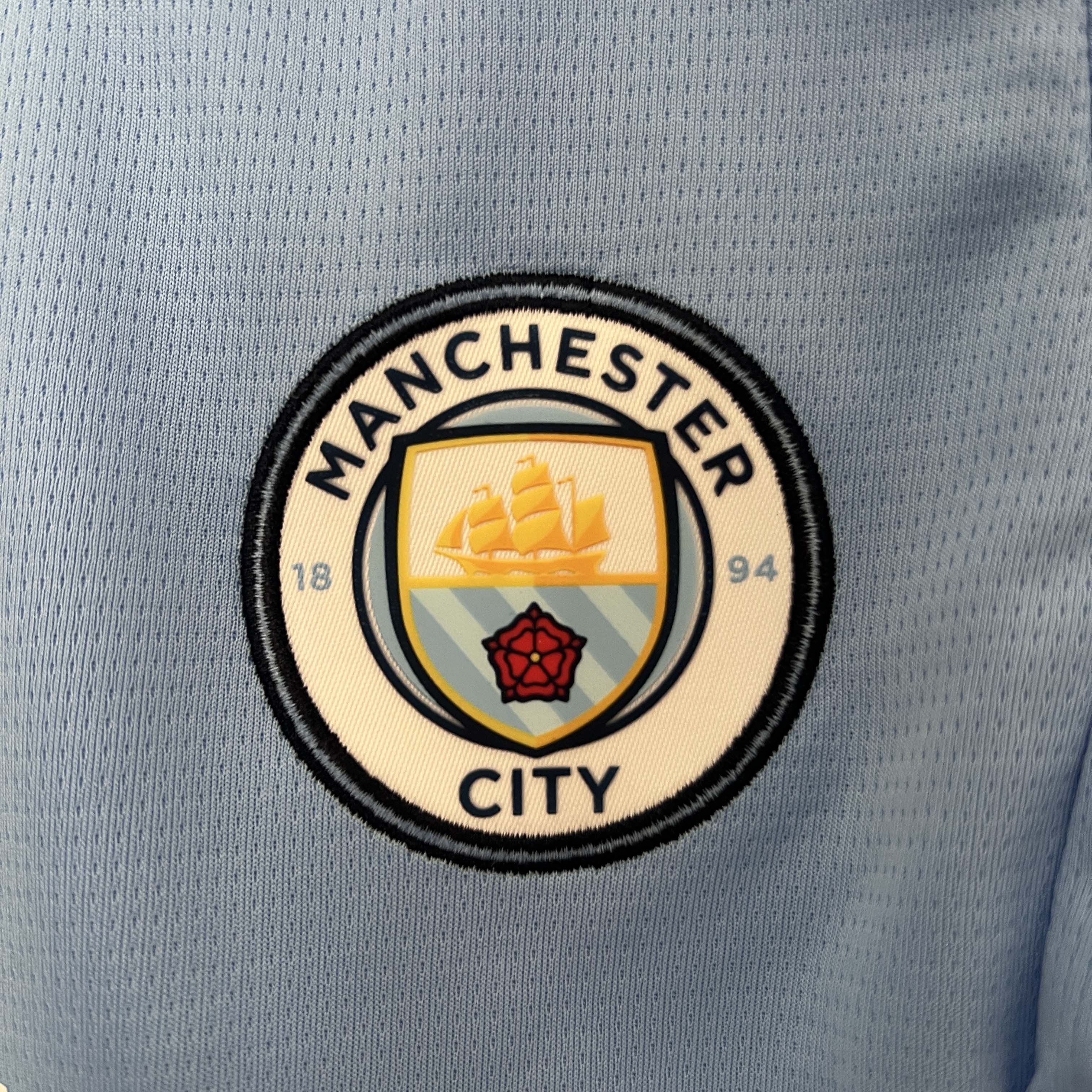 2024-2025 Kids Manchester City Home Football Shirt 1:1 Thai Quality