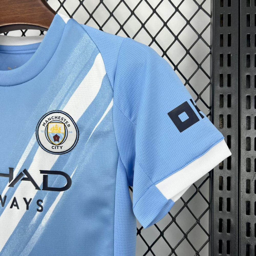 2025-2026 KIDS Manchester City Home Football Shirt 1:1 Thai Quality