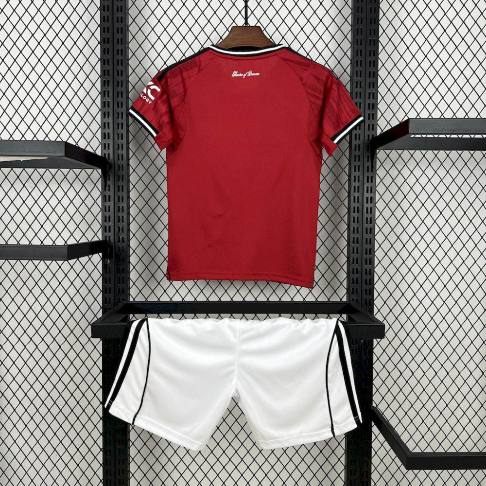 2025-2026 KIDS Manchester United Home Football Shirt 1:1 Thai Quality