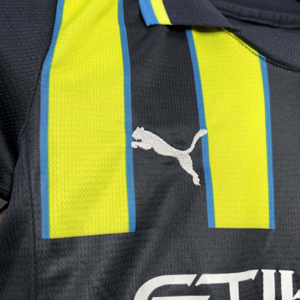 2024-2025 Kids Manchester City Away Football Shirt 1:1 Thai Quality