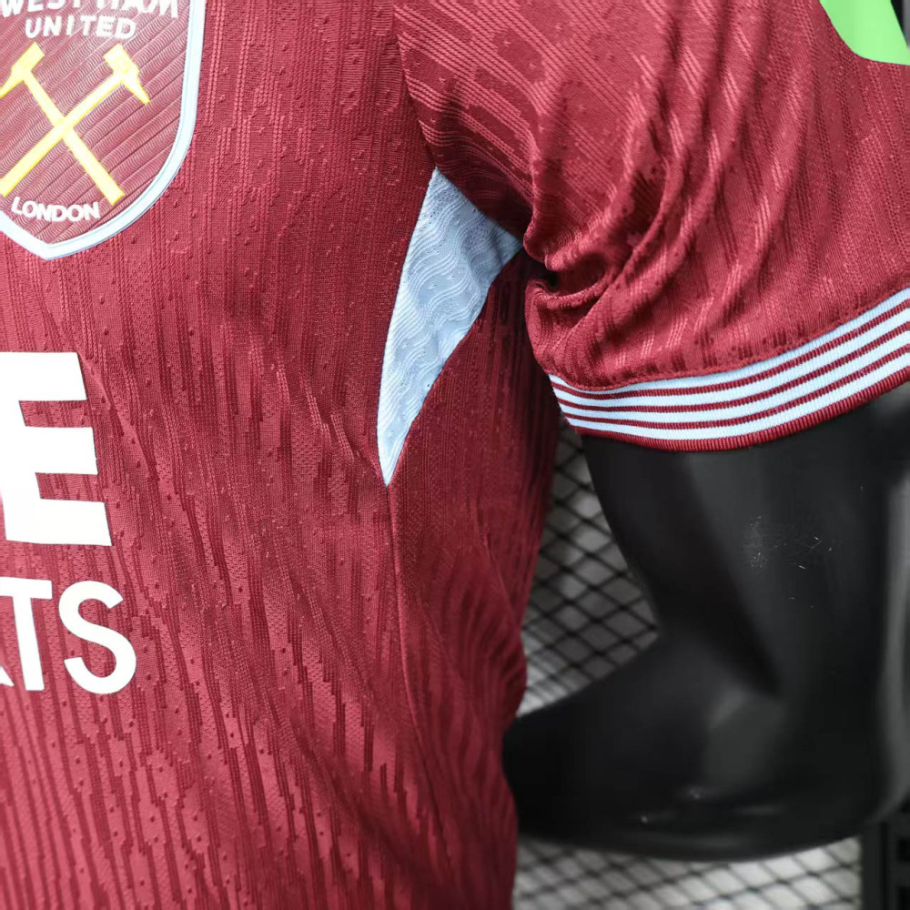 2025-2026 Player Version West Ham United Home Football Shirt 1:1 Thai Quality