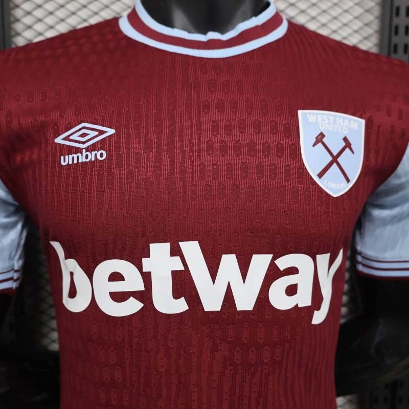 2024-2025 Player Version West Ham United Home Football Shirt 1:1 Thai Quality