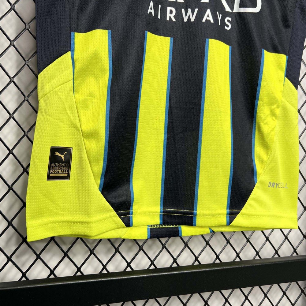 2024-2025 Kids Manchester City Away Football Shirt 1:1 Thai Quality