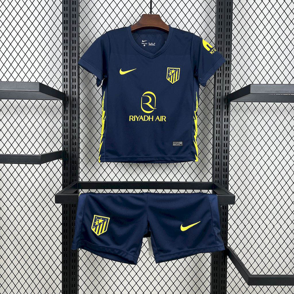 2025-2026 KIDS Atletico Madrid Away Football Shirt 1:1 Thai Quality