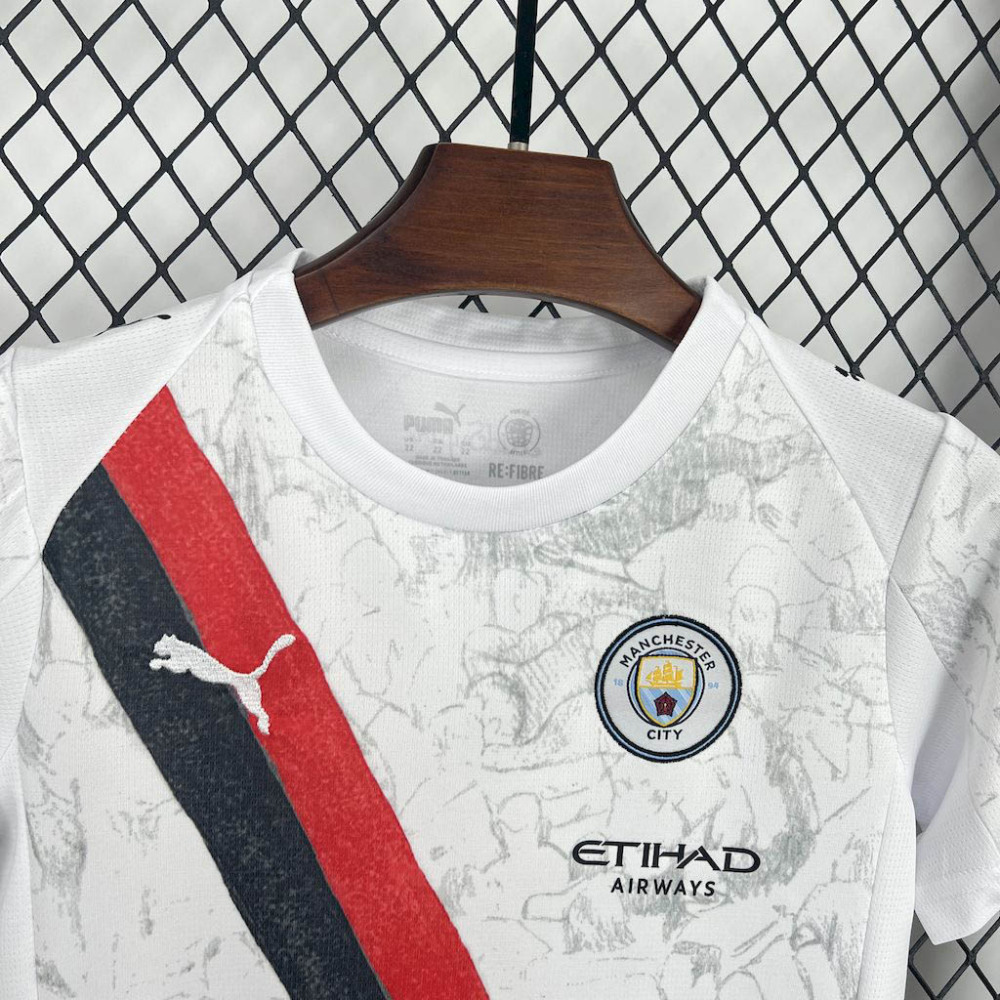 2025-2026 KIDS Manchester City Away Football Shirt 1:1 Thai Quality