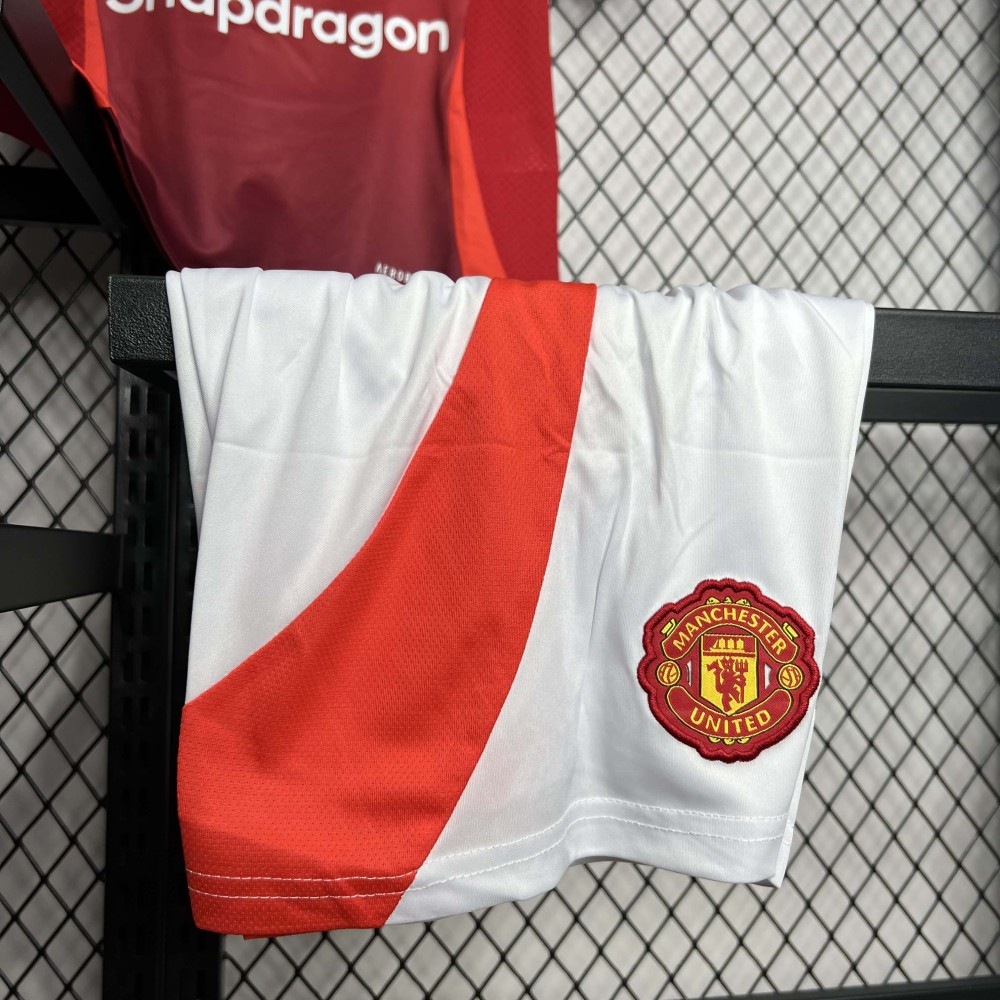 2024-2025 Kids Manchester United Home Football Shirt 1:1 Thai Quality