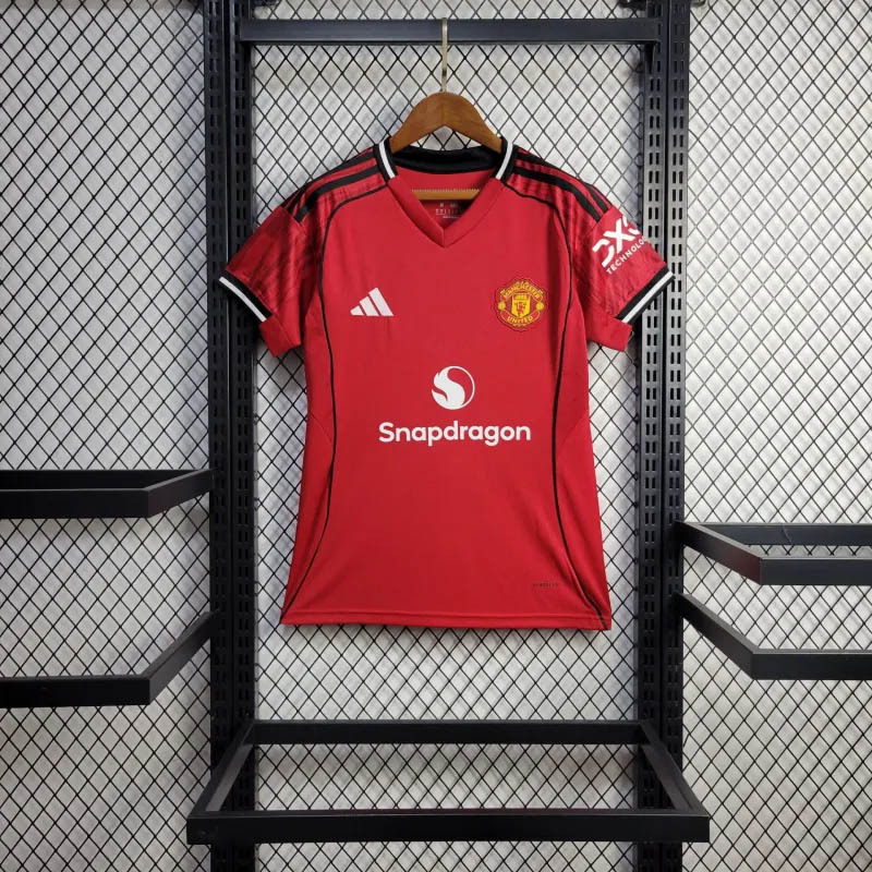 2025-2026 Women Manchester United Home Football Shirt 1:1 Thai Quality