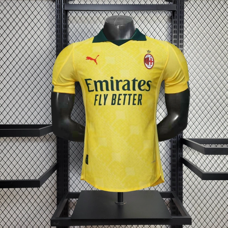 2025-2026 Player Version AC Milan Third Aaway Football Shirt 1:1 Thai Quality