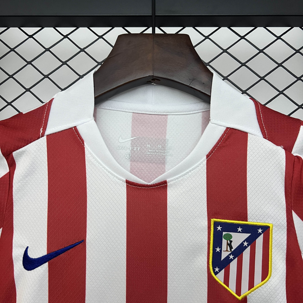 2025-2026 KIDS Atletico Madrid Home Football Shirt 1:1 Thai Quality