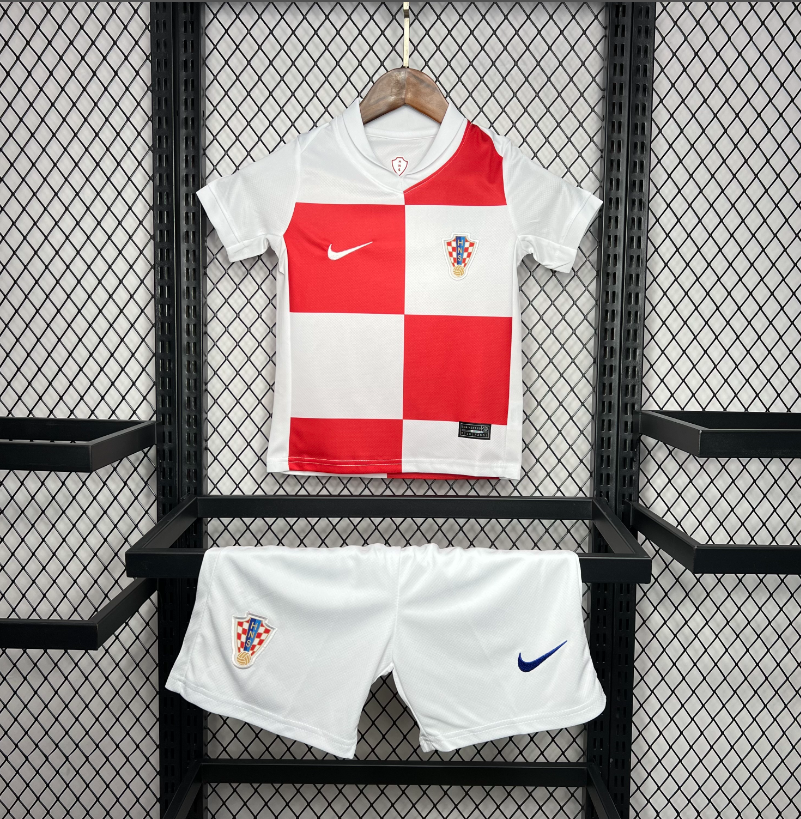2024 Croatia KIDS Home Football Shirt 1:1 China Quality