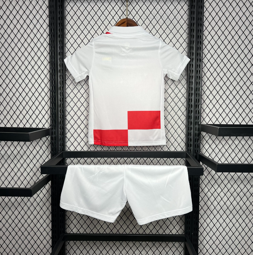 2024 Croatia KIDS Home Football Shirt 1:1 China Quality