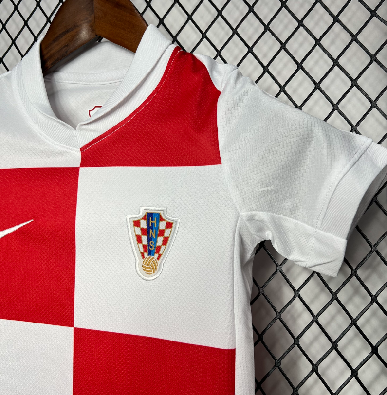 2024 Croatia KIDS Home Football Shirt 1:1 China Quality