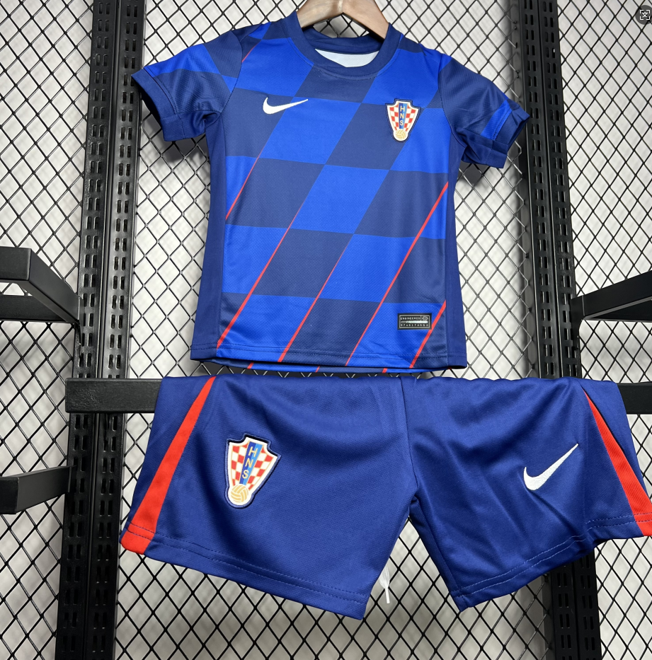2024 Croatia KIDS Away Football Shirt 1:1 China Quality