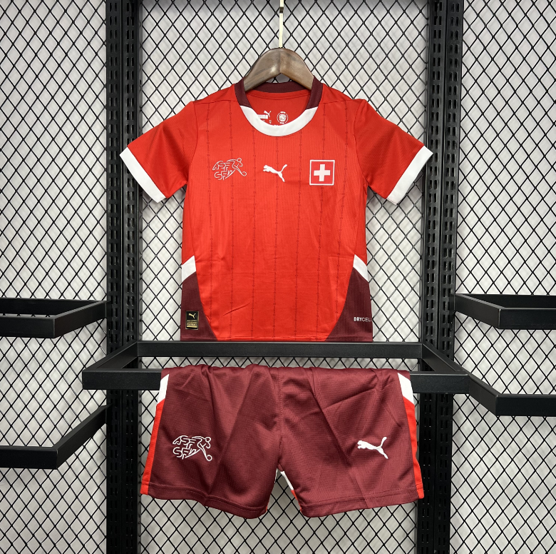 2024-2025 Switzerland Euro KIDS Home Football Shirt 1:1 China Quality