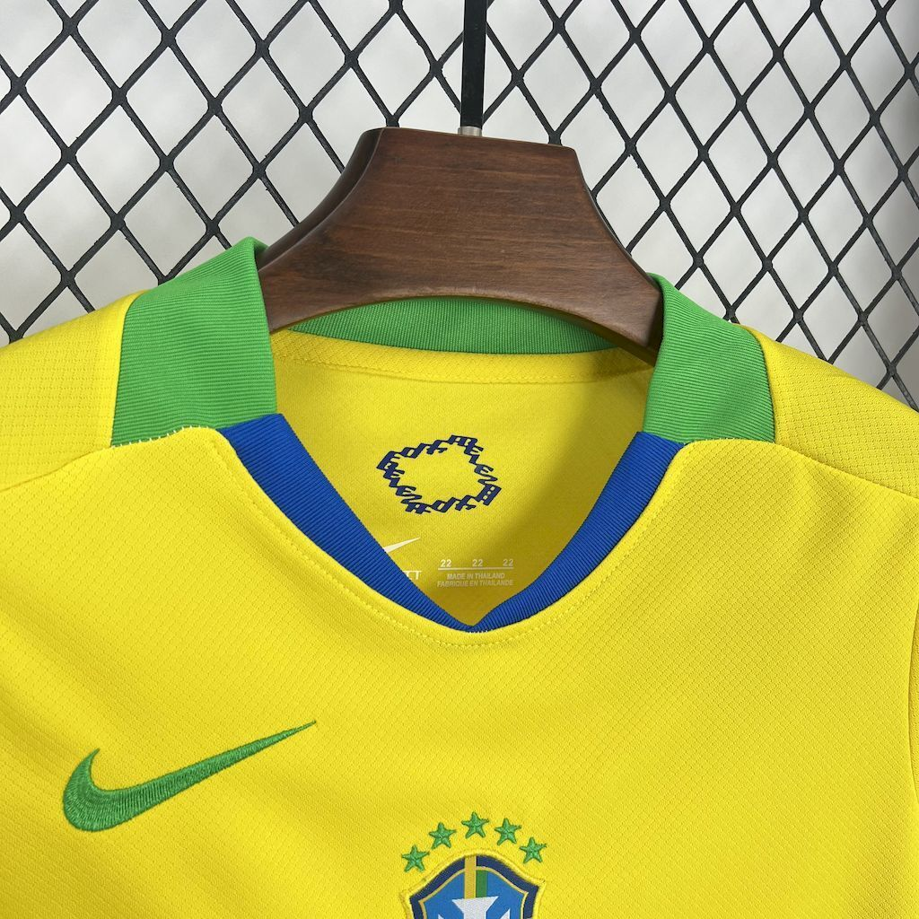 2025-2026  Brazil KIDS Home Football Shirt 1:1 China Quality