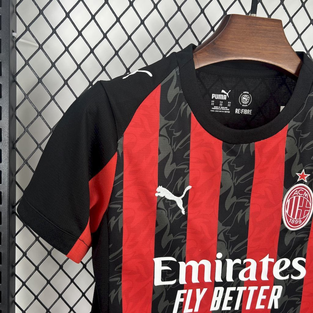 2025-2026 AC Milan Club Kids Home Football Shirt 1:1 China Quality