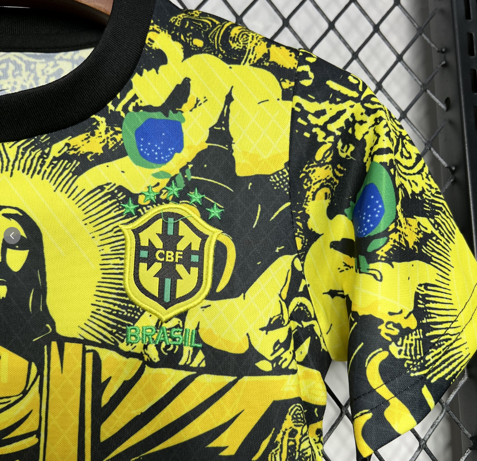 2024-2025  Brazil Kids Special Edition Football Jersey 1:1 China Quality