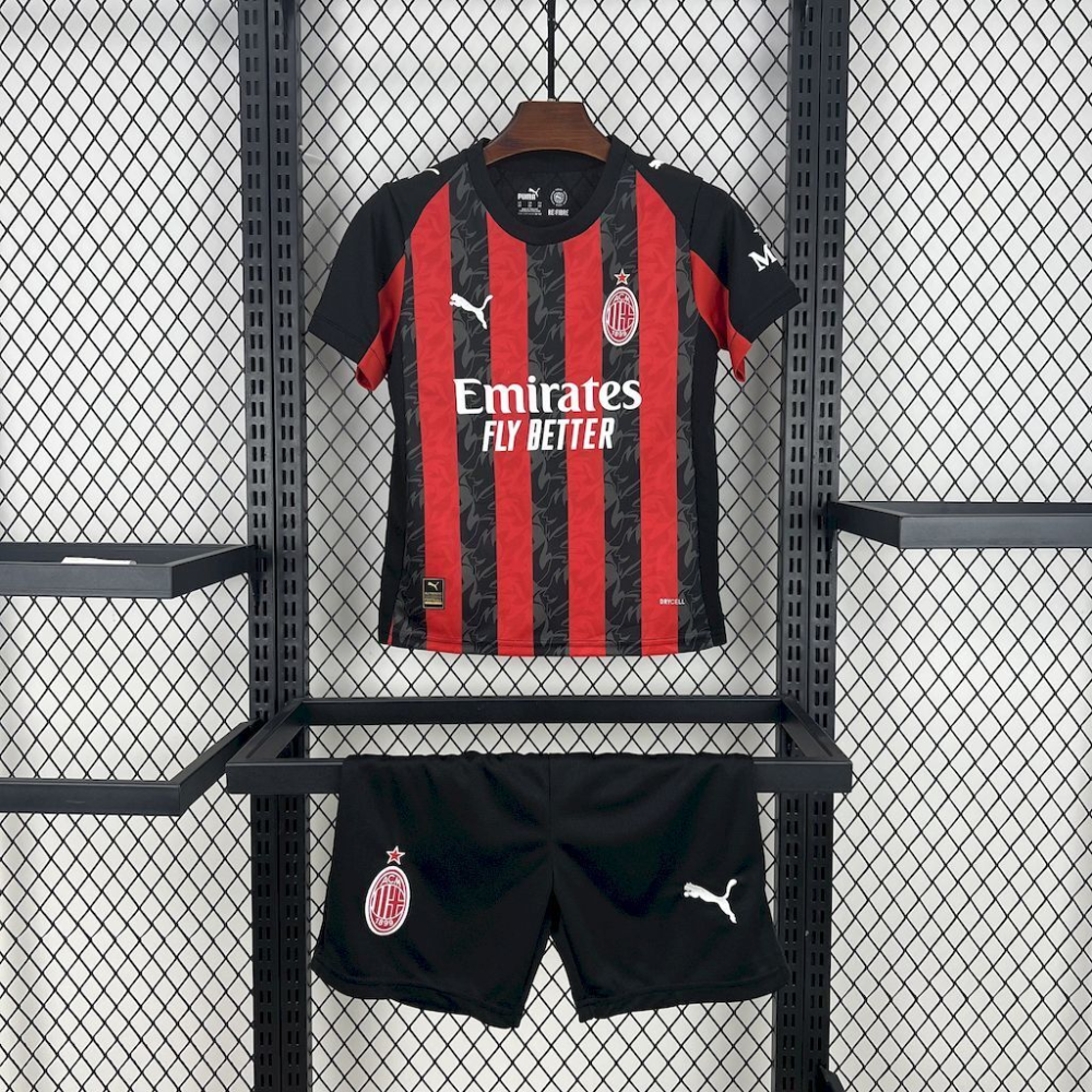 2025-2026 AC Milan Club Kids Home Football Shirt 1:1 China Quality